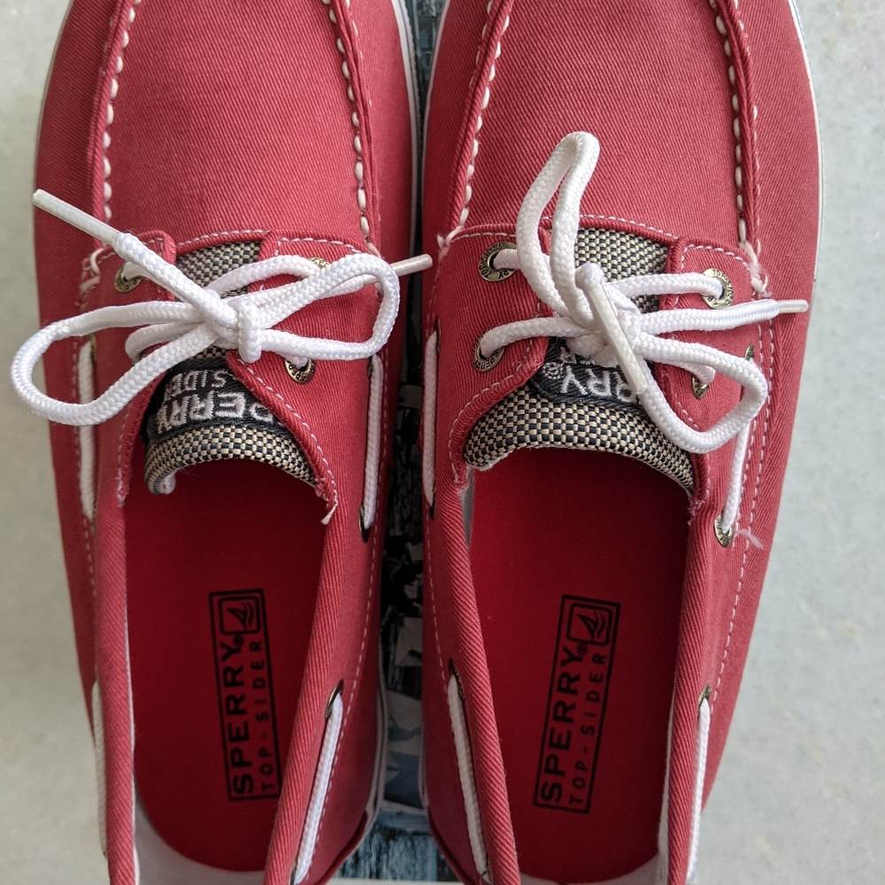 Sperry Top Sider Red Boys US5 1/2/EU38